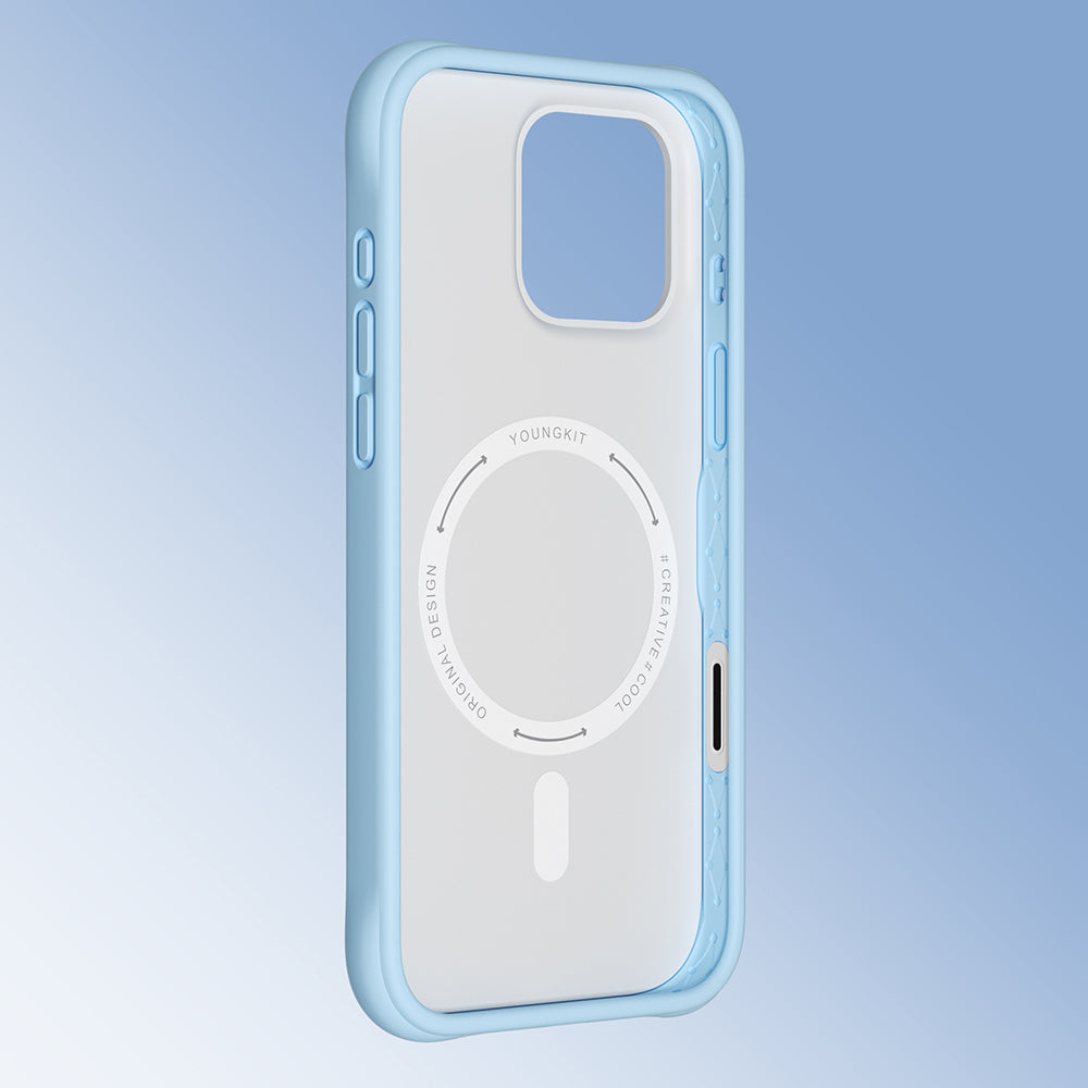 Apple iPhone 16 Pro Max Kılıf M-safe Şarj Özellikli Youngkit Macaroon Serisi Kapak