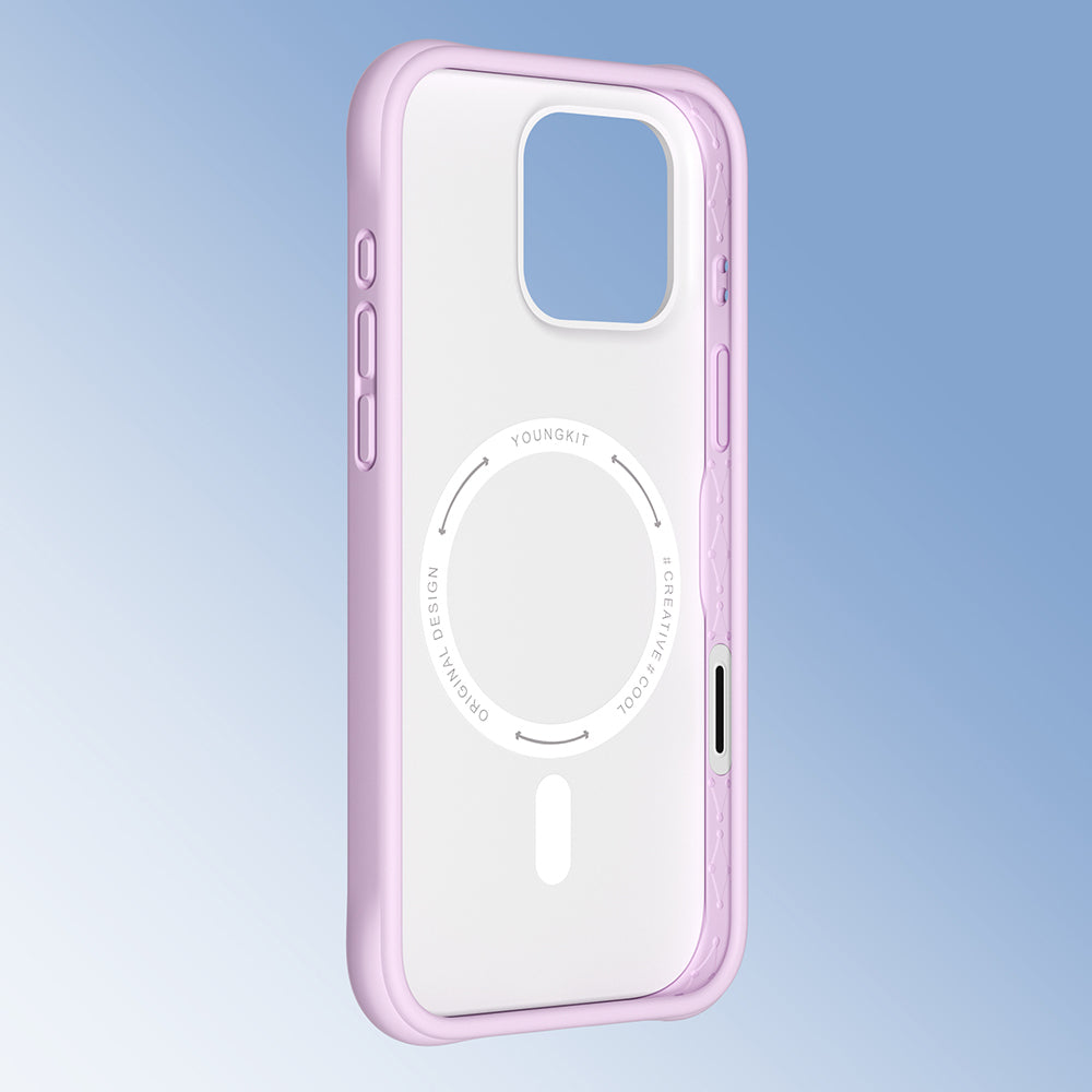 Apple iPhone 16 Pro Max Kılıf M-safe Şarj Özellikli Youngkit Macaroon Serisi Kapak