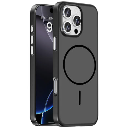 Apple iPhone 16 Pro Max Kılıf M-Safe Şarj Özellikli Zore Lora PC Kapak