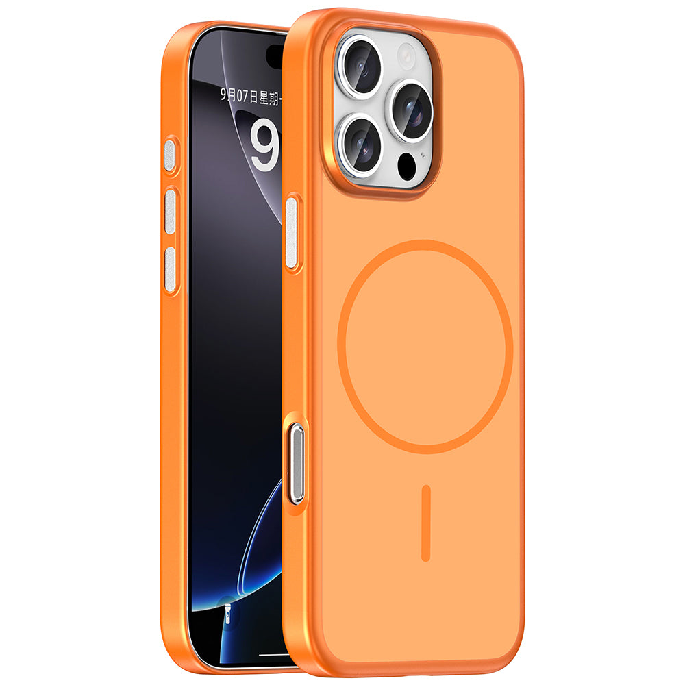 Apple iPhone 16 Pro Max Kılıf M-Safe Şarj Özellikli Zore Lora PC Kapak