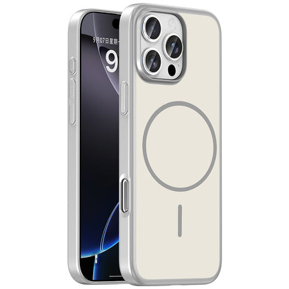 Apple iPhone 16 Pro Max Kılıf M-Safe Şarj Özellikli Zore Lora PC Kapak