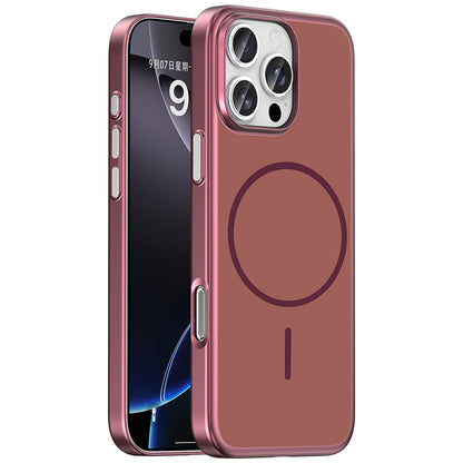 Apple iPhone 16 Pro Max Kılıf M-Safe Şarj Özellikli Zore Lora PC Kapak