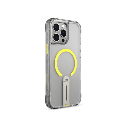 Apple iPhone 16 Pro Max Kılıf M-safe Şarj Özellikli 360 Derece Dönebilen Standlı Skinarma Helix Kapak