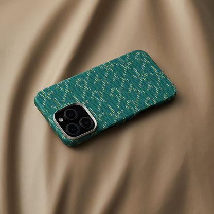 Apple iPhone 16 Pro Max Kılıf M-safe Şarj Özellikli Aramid Fiber Pitaka Tactile Woven Monogram Serisi Kapak