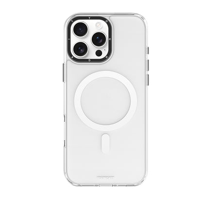 Apple iPhone 16 Pro Max Kılıf M-safe Şarj Özellikli Cam Arka Yüzey TPU Youngkit Gemstone Serisi Kapak