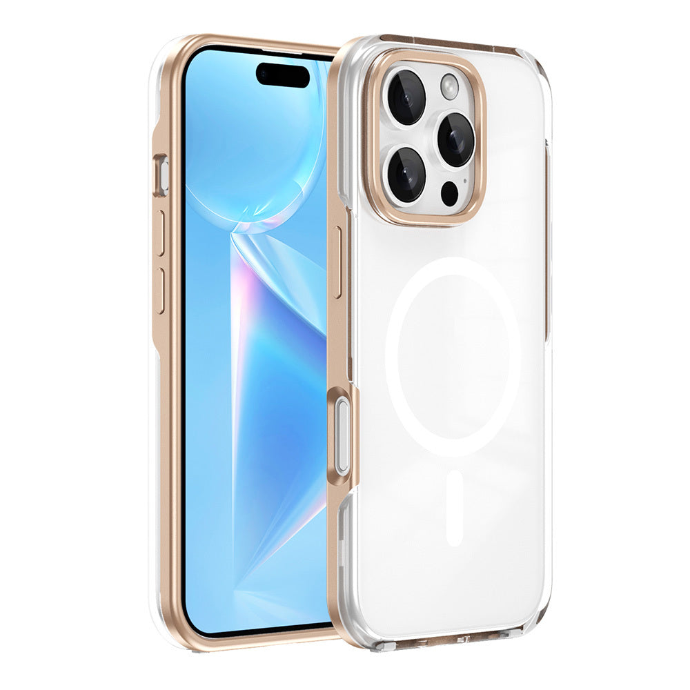 Apple iPhone 16 Pro Max Kılıf M-safe Şarj Özellikli Çıkarılabilir Arka Yüzeyli Zore Polar Kapak