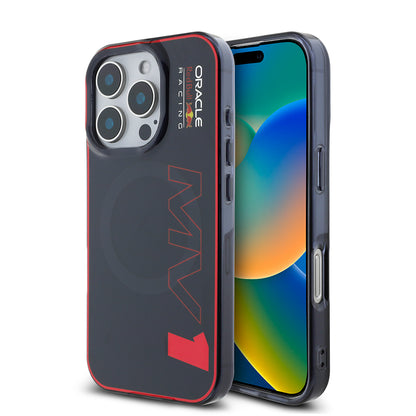 Apple iPhone 16 Pro Max Kılıf Redbull Orjinal Lisanslı M-safe Şarj Özellikli Çift Katmanlı Sert PC Büyük Boy MV Kapak