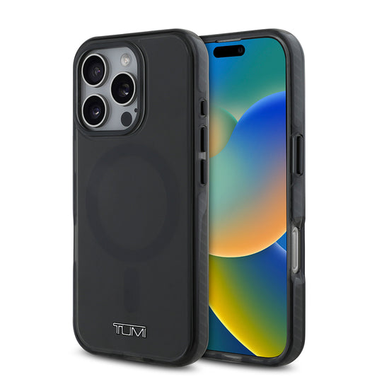 Apple iPhone 16 Pro Max Kılıf TUMI Orjinal Lisanslı M-safe Şarj Özellikli Airbagli Transparan Kapak
