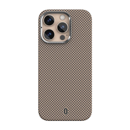 Apple iPhone 16 Pro Max Kılıf Wiwu DCC-208 M-safe Şarj Özellikli Kamera Standlı Aramid Fiber Tasarım Kapak