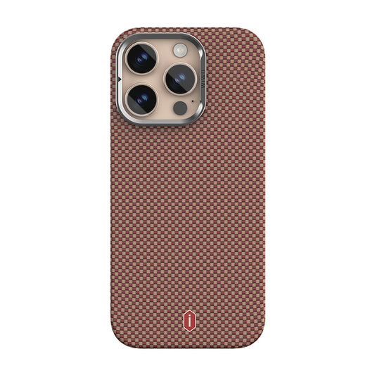 Apple iPhone 16 Pro Max Kılıf Wiwu DCC-208 M-safe Şarj Özellikli Kamera Standlı Aramid Fiber Tasarım Kapak