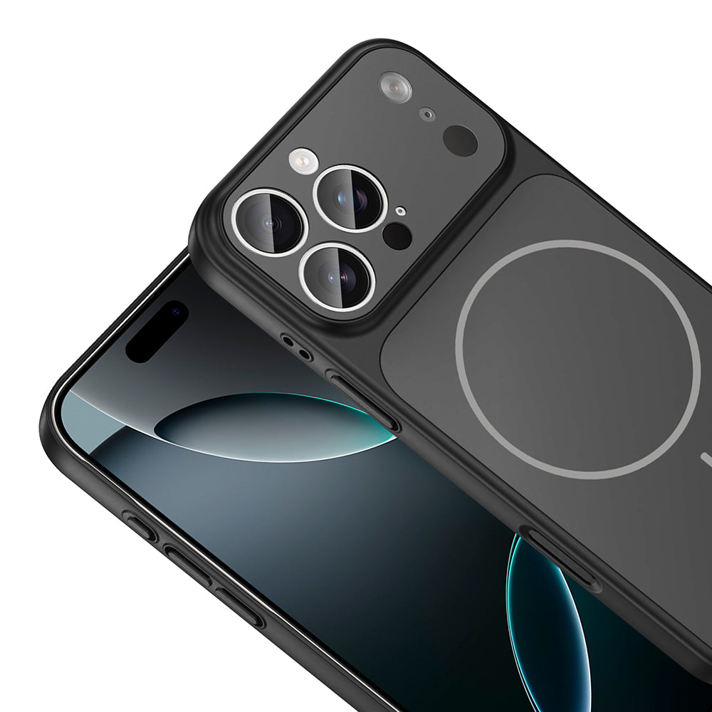 Apple iPhone 16 Pro Max Kılıf Zore M-Safe Şarj Özellikli Kamera Korumalı Formen Kapak