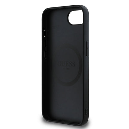 Apple iPhone 16E Kılıf Guess Orjinal Lisanslı 4G Desenli Script Metal Logolu Kapak