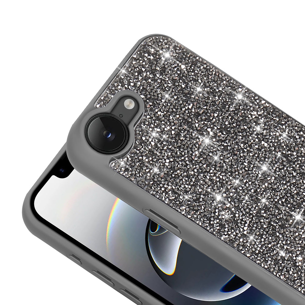 Apple iPhone 16E Kılıf Parlak Taşlı Tasarım Zore Pırlanta Kapak