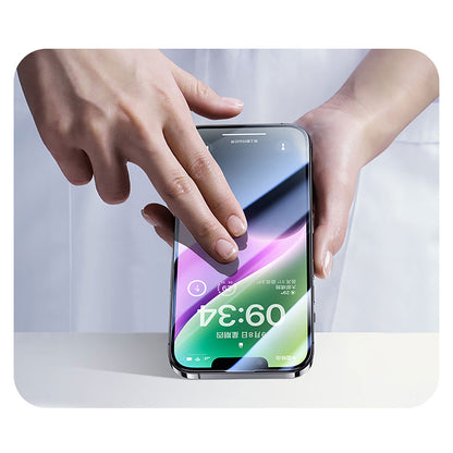 Apple iPhone 16E Wiwu CZ-003 Mavi Işık Teknolojili Hidrofobik ve Oleofobik Parlama Önleyici Cam Ekran Koruyucu