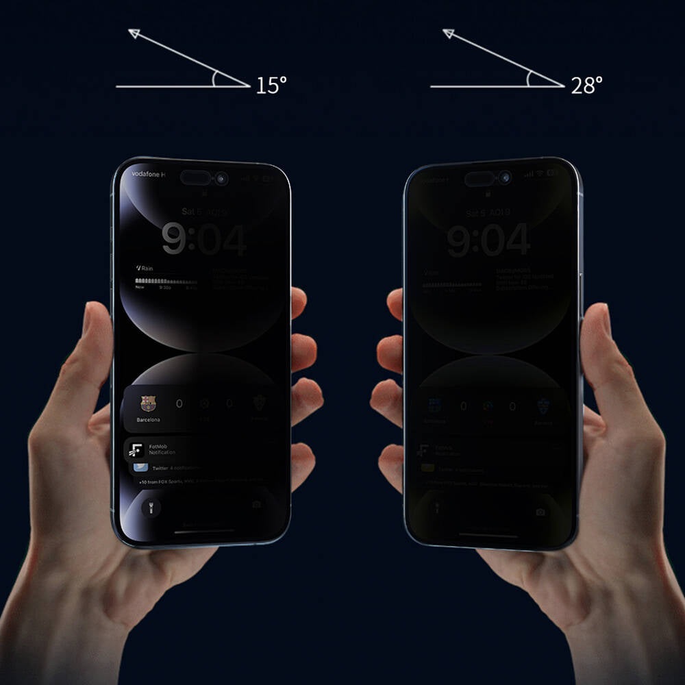 Apple iPhone 16E Wiwu Wi-SQ009 Easy Install iPrivacy 360° Anti-Peep Oleofobik Temperli Cam Ekran Koruyucu + Kolay Uygulama Aparatlı