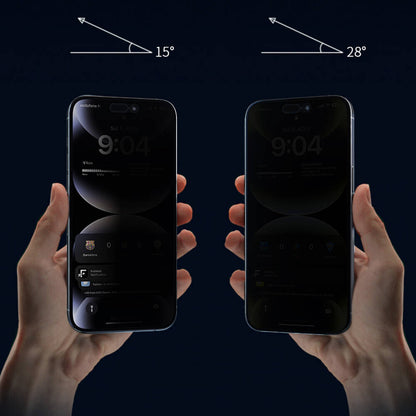 Apple iPhone 16E Wiwu Wi-SQ009 Easy Install iPrivacy 360° Anti-Peep Oleofobik Temperli Cam Ekran Koruyucu + Kolay Uygulama Aparatlı