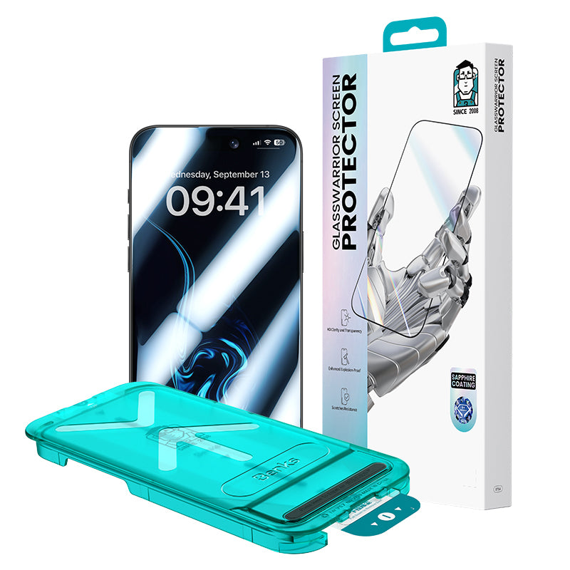 Apple iPhone 17 Air Benks Glass Warrior Safir Coating 0.3mm Cam Ekran Koruyucu + Kolay Uygulama Aparatı