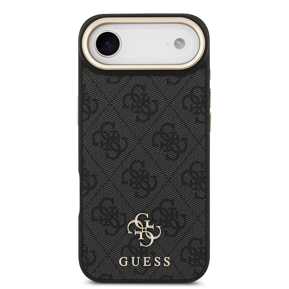 Apple iPhone 17 Air Guess Orjinal Lisanslı 4G ve Yazı Logolu Kılıf + Ekran Koruyucu + Lens Koruyucu 3in1 Aksesuar Seti