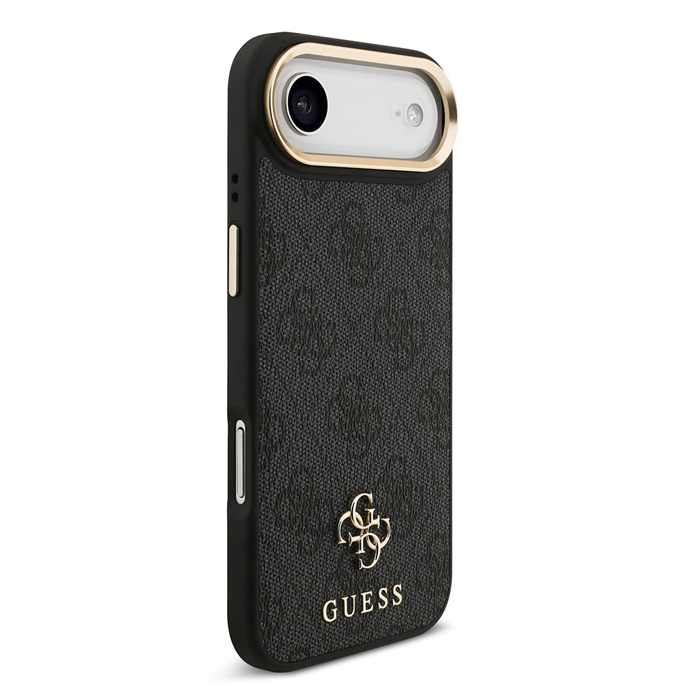 Apple iPhone 17 Air Guess Orjinal Lisanslı 4G ve Yazı Logolu Kılıf + Ekran Koruyucu + Lens Koruyucu 3in1 Aksesuar Seti