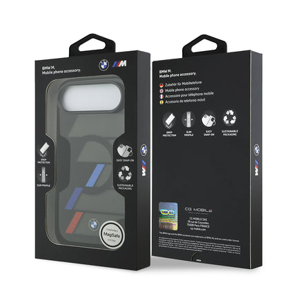 Apple iPhone 17 Air Kılıf BMW Orjinal Lisanslı M-safe Şarj Özellikli IML Baskılı Üç Renkli M Dizayn Kapak