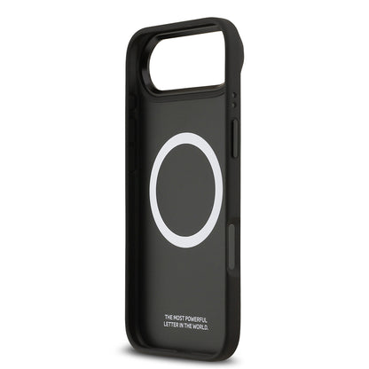 Apple iPhone 17 Air Kılıf BMW Orjinal Lisanslı M-safe Şarj Özellikli Karbon Fiber Metal Logolu Kapak