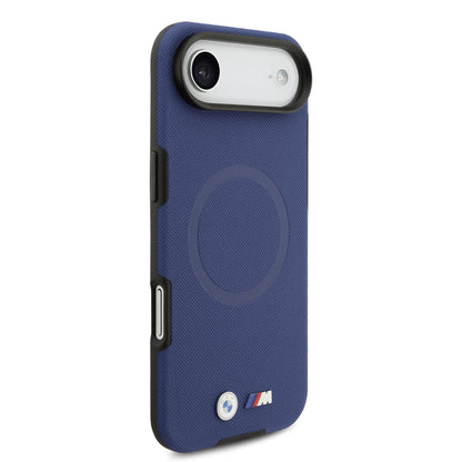 Apple iPhone 17 Air Kılıf BMW Orjinal Lisanslı M-safe Şarj Özellikli Metal Logolu Delikli M Dizayn Deri Kapak