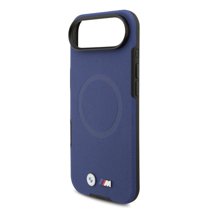 Apple iPhone 17 Air Kılıf BMW Orjinal Lisanslı M-safe Şarj Özellikli Metal Logolu Delikli M Dizayn Deri Kapak