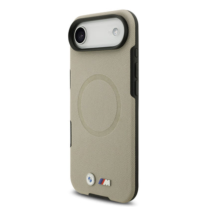 Apple iPhone 17 Air Kılıf BMW Orjinal Lisanslı M-safe Şarj Özellikli Metal Logolu Delikli M Dizayn Deri Kapak