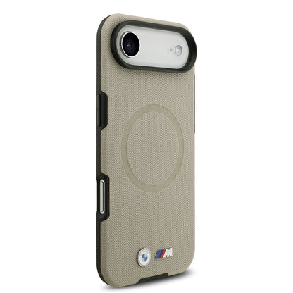 Apple iPhone 17 Air Kılıf BMW Orjinal Lisanslı M-safe Şarj Özellikli Metal Logolu Delikli M Dizayn Deri Kapak