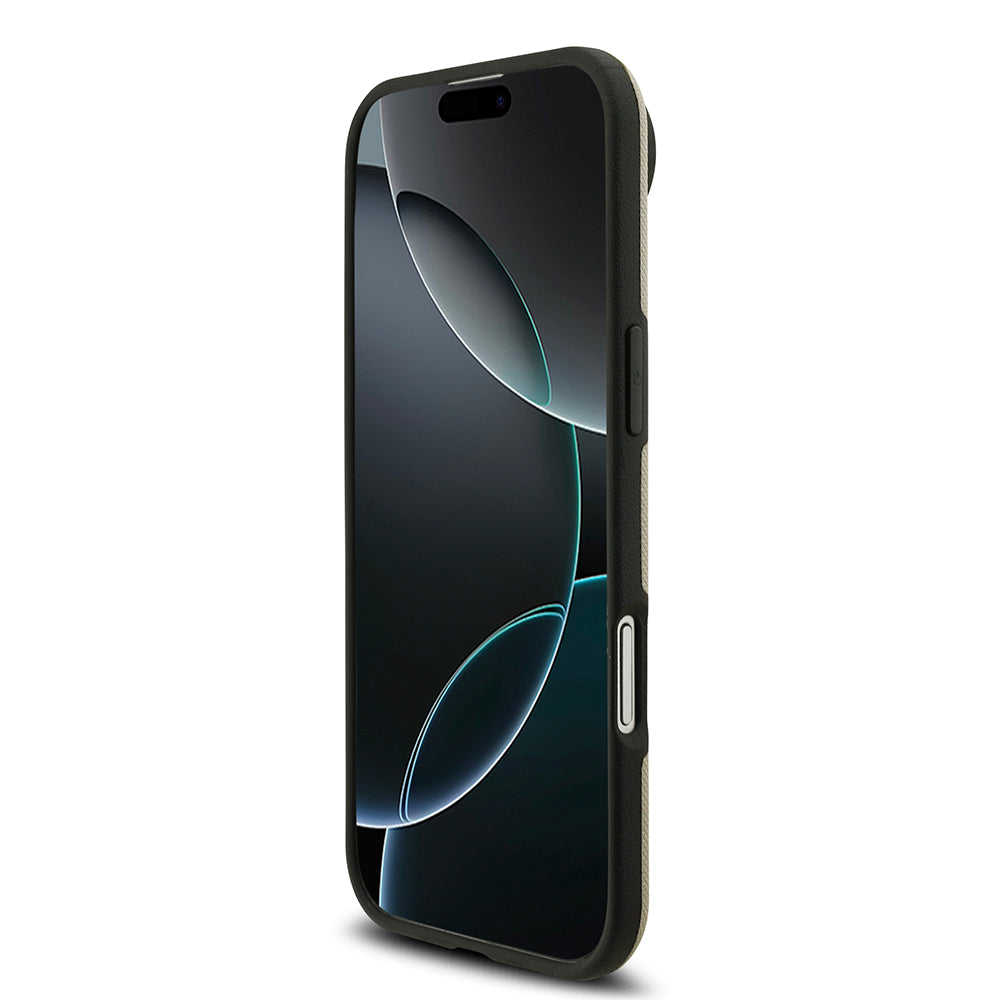 Apple iPhone 17 Air Kılıf BMW Orjinal Lisanslı M-safe Şarj Özellikli Metal Logolu Delikli M Dizayn Deri Kapak