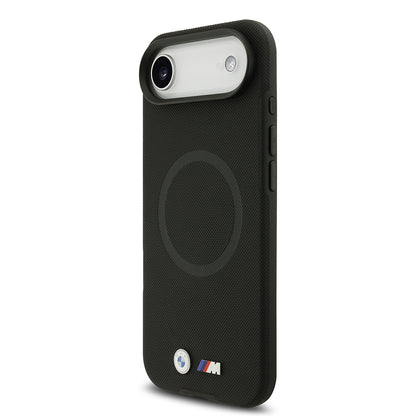Apple iPhone 17 Air Kılıf BMW Orjinal Lisanslı M-safe Şarj Özellikli Metal Logolu Delikli M Dizayn Deri Kapak