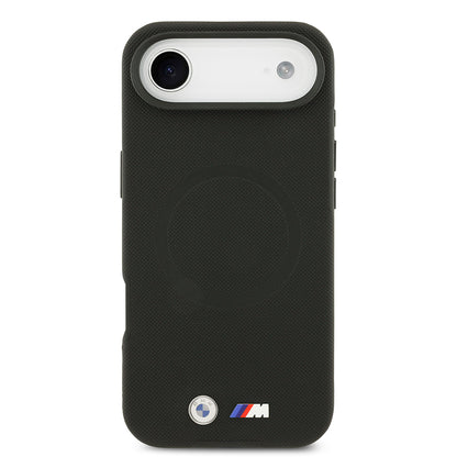 Apple iPhone 17 Air Kılıf BMW Orjinal Lisanslı M-safe Şarj Özellikli Metal Logolu Delikli M Dizayn Deri Kapak