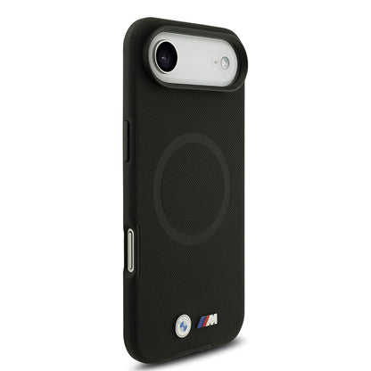 Apple iPhone 17 Air Kılıf BMW Orjinal Lisanslı M-safe Şarj Özellikli Metal Logolu Delikli M Dizayn Deri Kapak