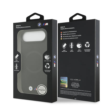 Apple iPhone 17 Air Kılıf BMW Orjinal Lisanslı M-safe Şarj Özellikli Metal Logolu Delikli M Dizayn Deri Kapak