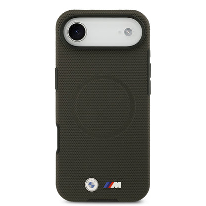 Apple iPhone 17 Air Kılıf BMW Orjinal Lisanslı M-safe Şarj Özellikli Metal Logolu Delikli M Dizayn Deri Kapak