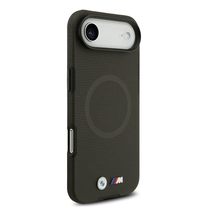 Apple iPhone 17 Air Kılıf BMW Orjinal Lisanslı M-safe Şarj Özellikli Metal Logolu Delikli M Dizayn Deri Kapak