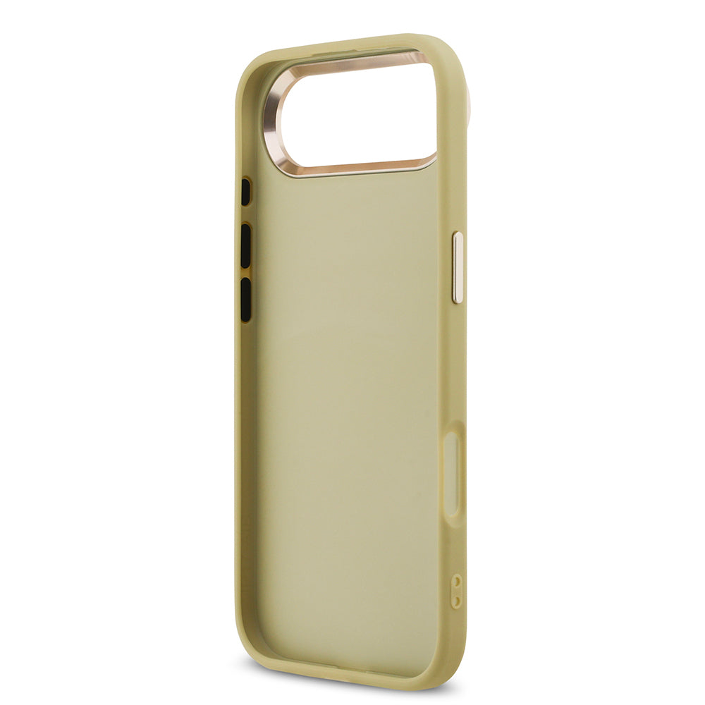 Apple iPhone 17 Air Kılıf Guess Orjinal Lisanslı 4G Büyük Metal Kamera Çerçeveli ve Logolu Glitter Kapak