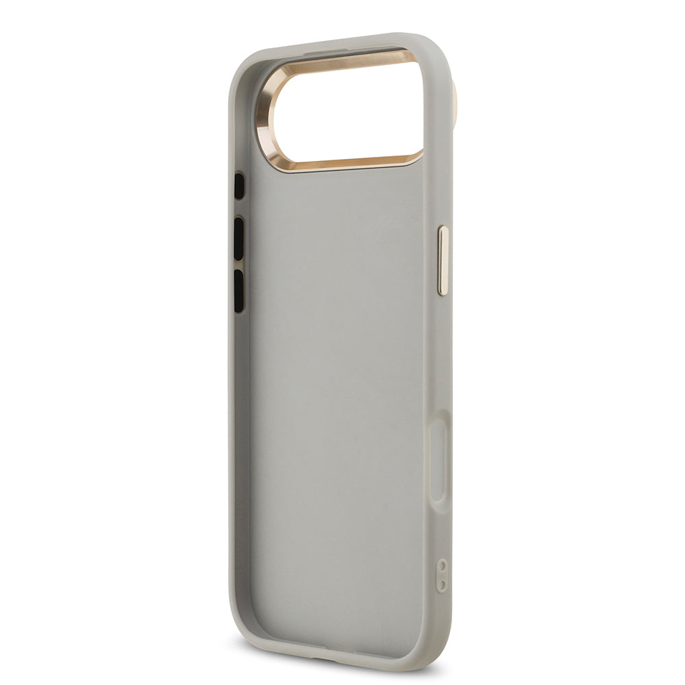 Apple iPhone 17 Air Kılıf Guess Orjinal Lisanslı 4G Büyük Metal Kamera Çerçeveli ve Logolu Glitter Kapak