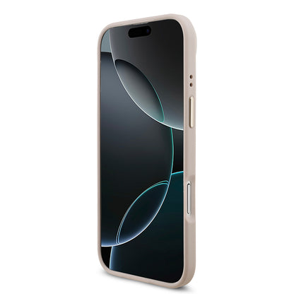 Apple iPhone 17 Air Kılıf Guess Orjinal Lisanslı Gold Metal Kamera Çerçeveli 4G Desenli Metal Büyük 4G ve Yazı Logolu Kapak