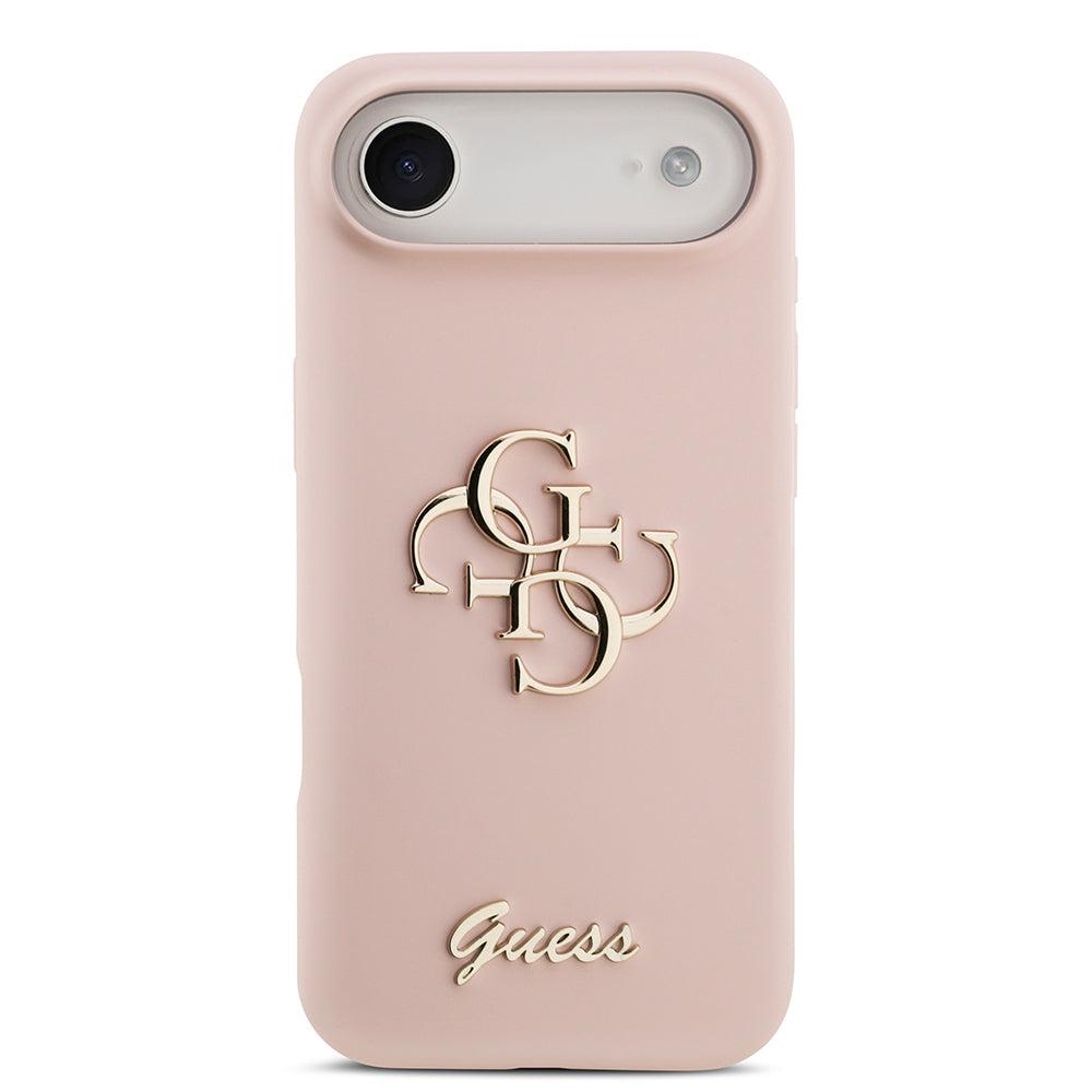 Apple iPhone 17 Air Kılıf Guess Orjinal Lisanslı Grained Yazı Logolu Kapak