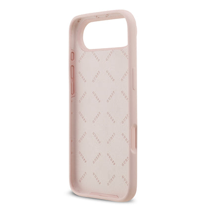 Apple iPhone 17 Air Kılıf Guess Orjinal Lisanslı Grained Yazı Logolu Kapak