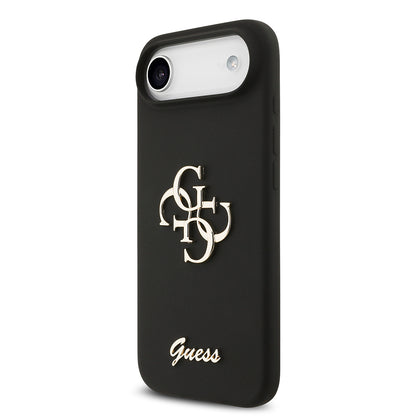 Apple iPhone 17 Air Kılıf Guess Orjinal Lisanslı Grained Yazı Logolu Kapak