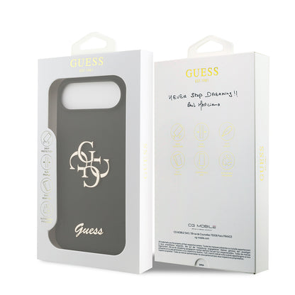 Apple iPhone 17 Air Kılıf Guess Orjinal Lisanslı Grained Yazı Logolu Kapak