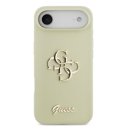 Apple iPhone 17 Air Kılıf Guess Orjinal Lisanslı Grained Yazı Logolu Kapak