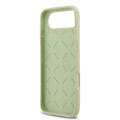 Apple iPhone 17 Air Kılıf Guess Orjinal Lisanslı Grained Yazı Logolu Kapak