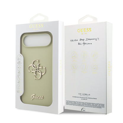 Apple iPhone 17 Air Kılıf Guess Orjinal Lisanslı Grained Yazı Logolu Kapak