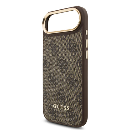 Apple iPhone 17 Air Kılıf Guess Orjinal Lisanslı M-safe Şarj Özellikli 4G Metal Büyük Logolu Kartlıklı Kapak