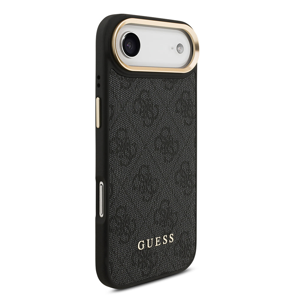 Apple iPhone 17 Air Kılıf Guess Orjinal Lisanslı M-safe Şarj Özellikli 4G Metal Büyük Logolu Kartlıklı Kapak
