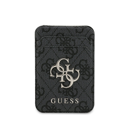 Apple iPhone 17 Air Kılıf Guess Orjinal Lisanslı M-safe Şarj Özellikli 4G Metal Büyük Logolu Kartlıklı Kapak