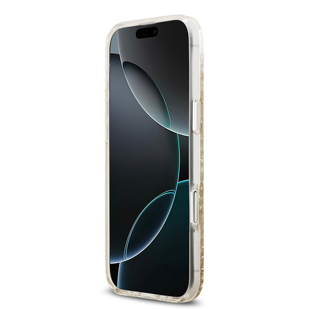 Apple iPhone 17 Air Kılıf Guess Orjinal Lisanslı M-safe Şarj Özellikli Transparan Resin Bottom Kapak